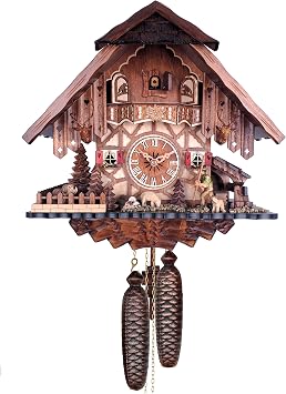 838-14 Eight Day Cuckoo Clock with Sheep Herder