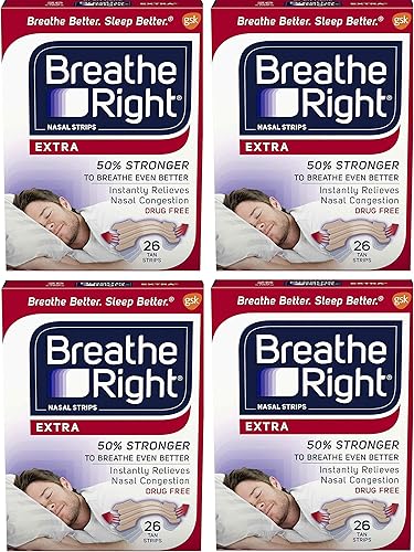 Breathe - Tiras nasales para evitar ronquidos, sin goteo, extra marrón