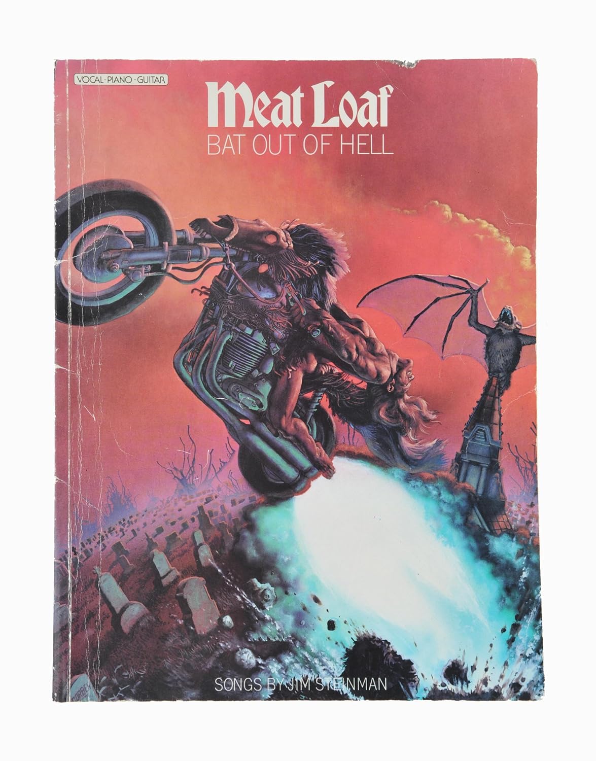 Meat Loaf Bat Out of Hell Piano Vocal Guitar Songbook - Intermediate Rock Sheet Music for Singers, Pianists & Guitarists