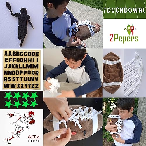 Miniatura 5 de Haz tu propia almohada de fútbol americano, kit de artes y manualidades para niños, regalos de juguete para niños y niñas de 3, 4, 5, 6, 7, 8, 9, 10