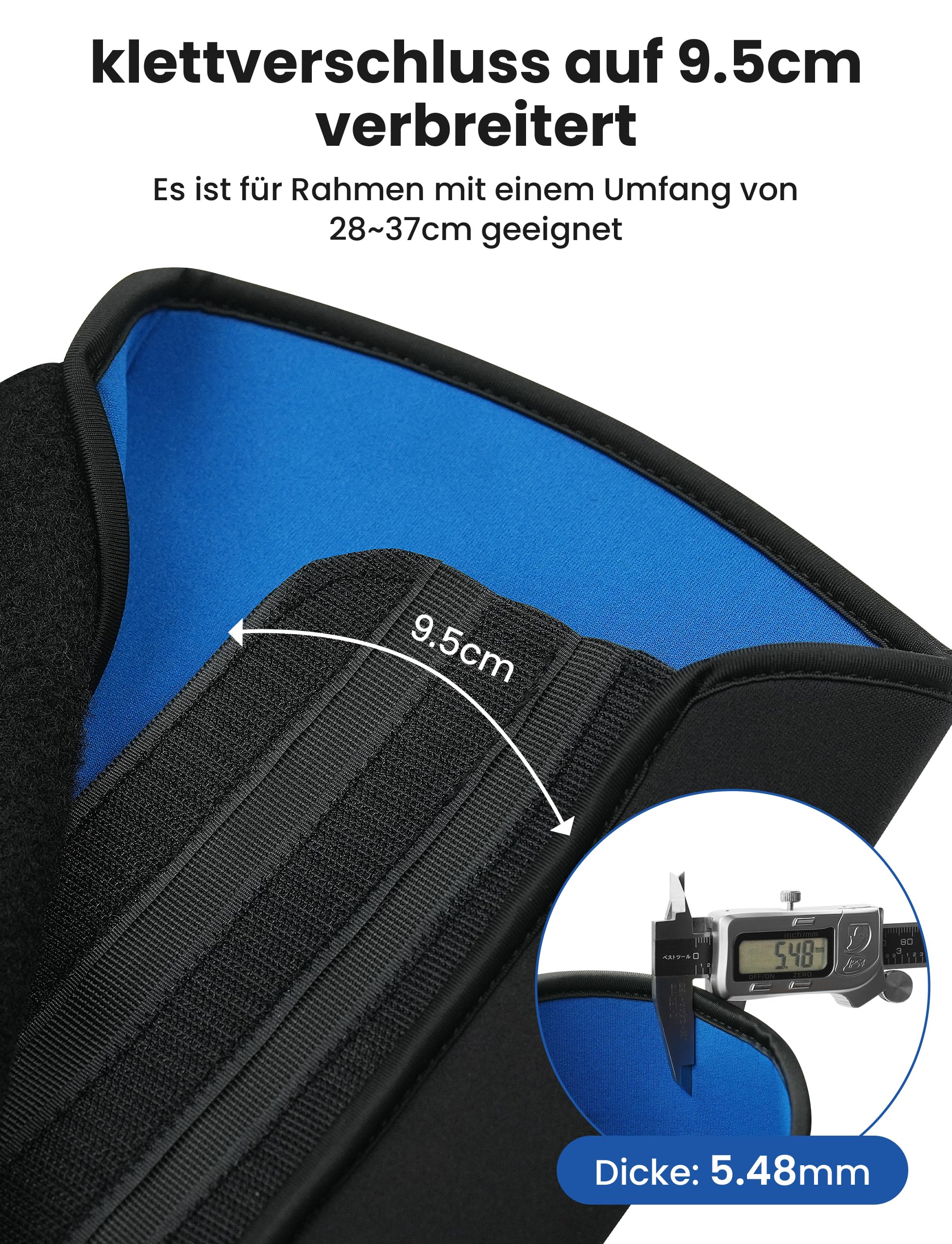 COICER E-Bike Akku Schutzhülle 28-45 cm Umfang Transportschutz Schutz, Ebike Schutz für Mehr Reichweite, Universale Passform, Fahrrad Abdeckung für Integrierte E bike Akkus