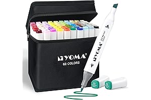 Y YOMA 60 Colors Alcohol Markers Dual Tip