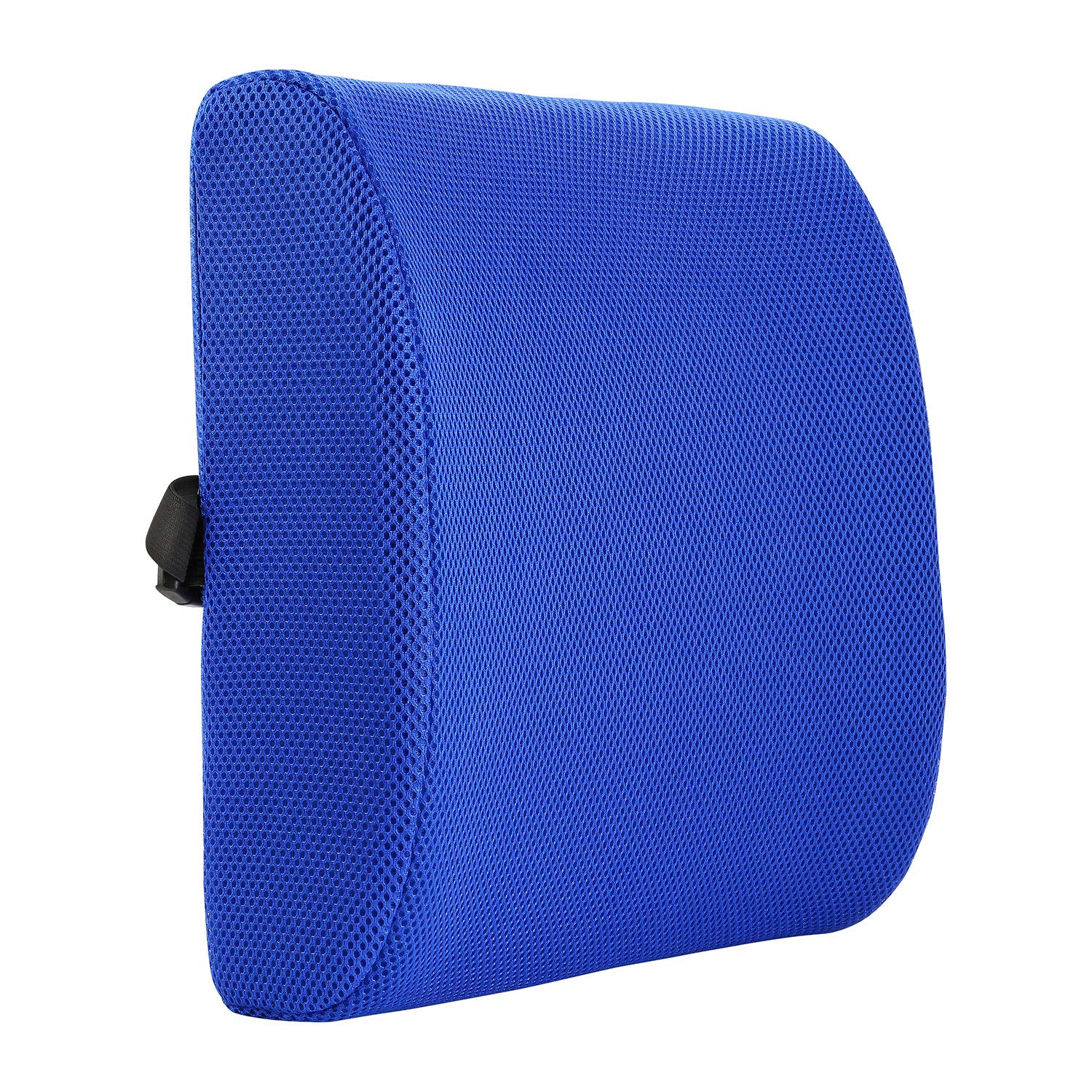 Taylor & Brown Blue Posture Therapy Lumbar Support Cushion - Memory Foam, Ergonomic Back Support Pillow For Home, Office, Car, Travel - Relieve & Prevent Lower Back, Sciatica, Disc Pain