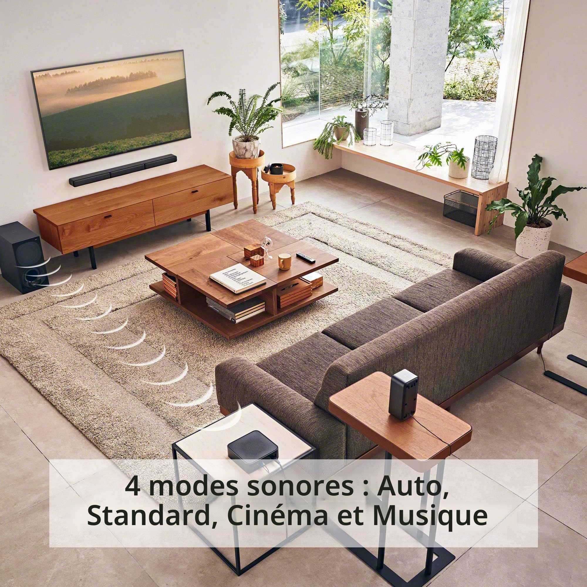 Sony HT-S40R Barre de Son 5.1 canaux 600 W pour TV avec Caisson de Basses et Haut-parleurs arrière sans Fil avec Bluetooth