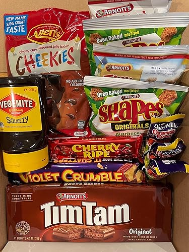 Australian Classics (Thermal) - Tim Tam, Vegemite, Caramello Koala, Cheekies, Cherry Ripe, Violet Crumble and a selection of Aussie Biscuits