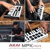 Akai Professional MPK Mini MK3-25 Keys USB MIDI Keyboard Controller with 8 Backlit Drum Pads, 8 Buttons, Music Production Software and Native Instruments Sound Package (NKS Integration), White