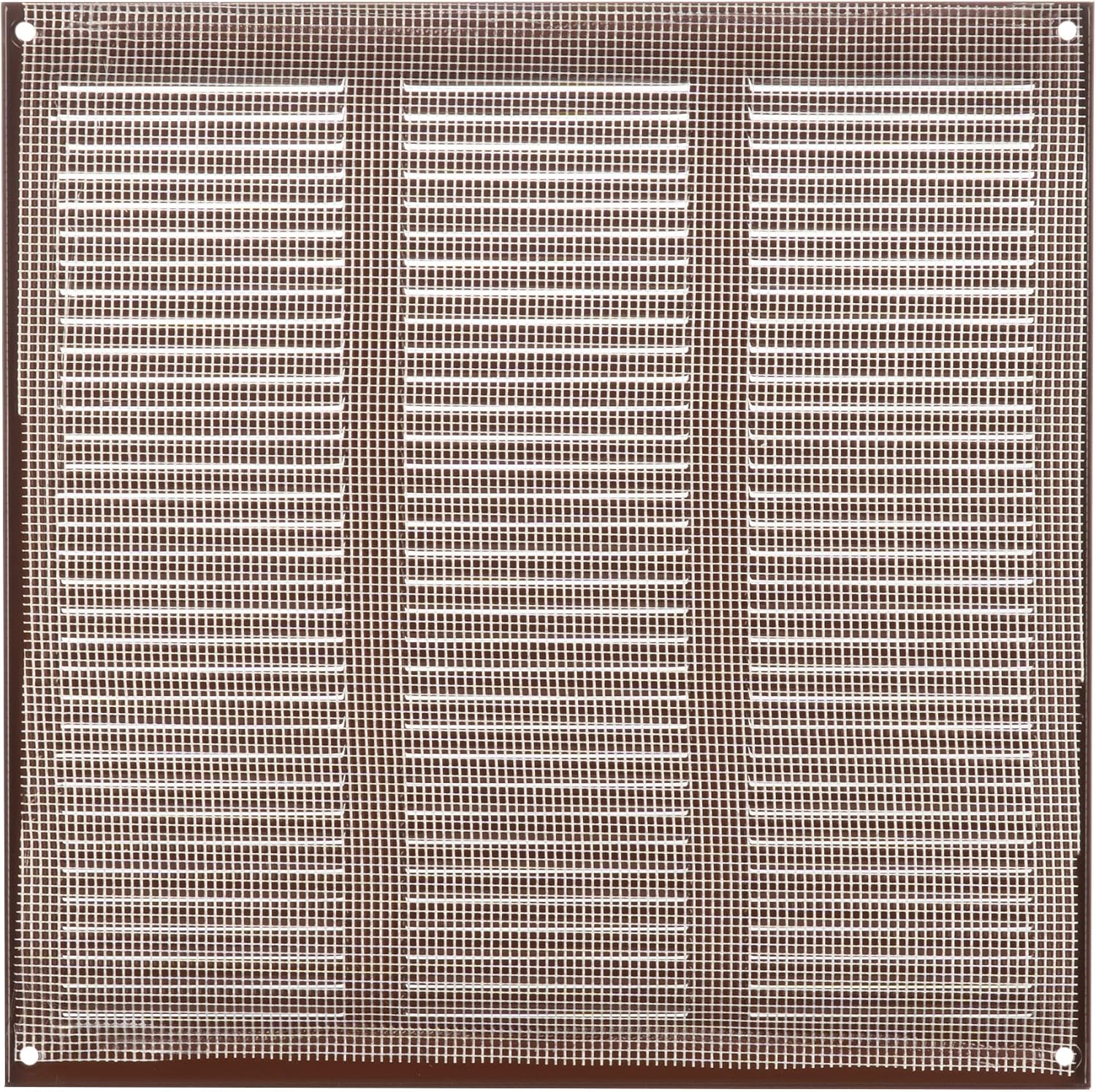 Steinberg14 Brown 300x300mm Metal Air Vent Cover with Insect Mesh, 12x12 inch Ventilation Grille - Image 5
