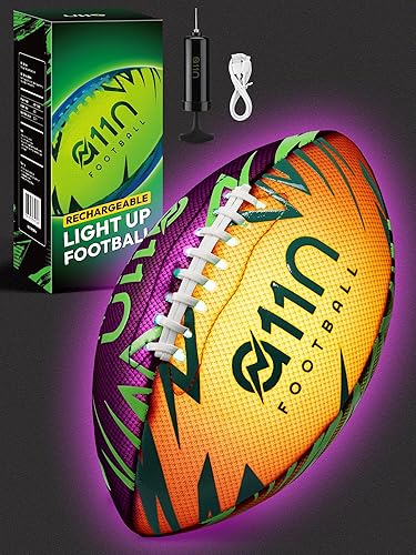 Miniatura 8 de A11N SPORTS Rechargebale - Balón de fútbol iluminado con 5 modos de color, bola que brilla en la oscuridad, regalos para niños, superficie de agarre