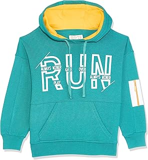 سويت شيرت قطن بغطاء للرأس للاولاد الصغار (عبوة من قطعة واحدة)