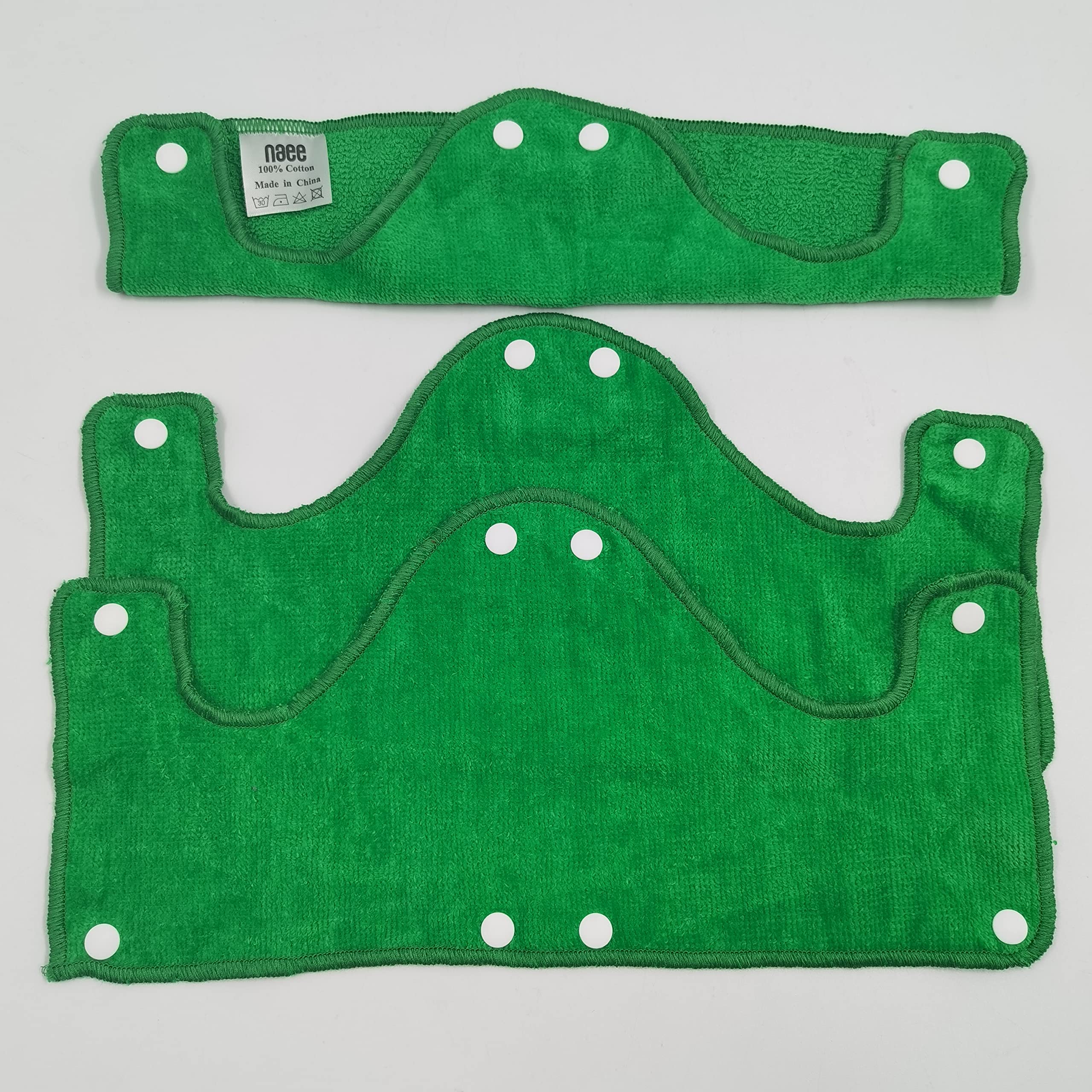 Big Green Hard Hat - Fascia per il sudore, riutilizzabile, lavabile, in spugna di cotone, con chiusura a scatto, 9 pezzi per confezione