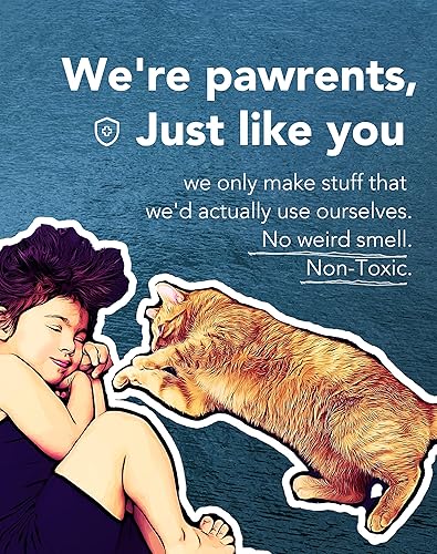 Miniatura 6 de Lukamoo Bonita alfombra de arena para gatos (30 x 20 pulgadas), grandeL, para arena de gatitos y bonita caja de arena para gatos, alfombrilla de