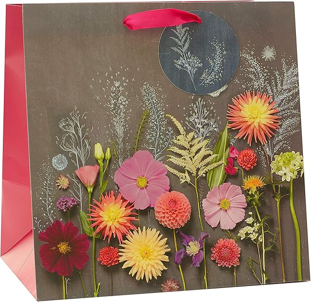 Large Gift Bag - Birthday Gift Bag for Her - Congratulations Gift Bag - Floral Gift Bag