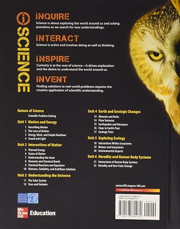 Glencoe Integrated iScience, Course 3, Grade 8, Student Edition