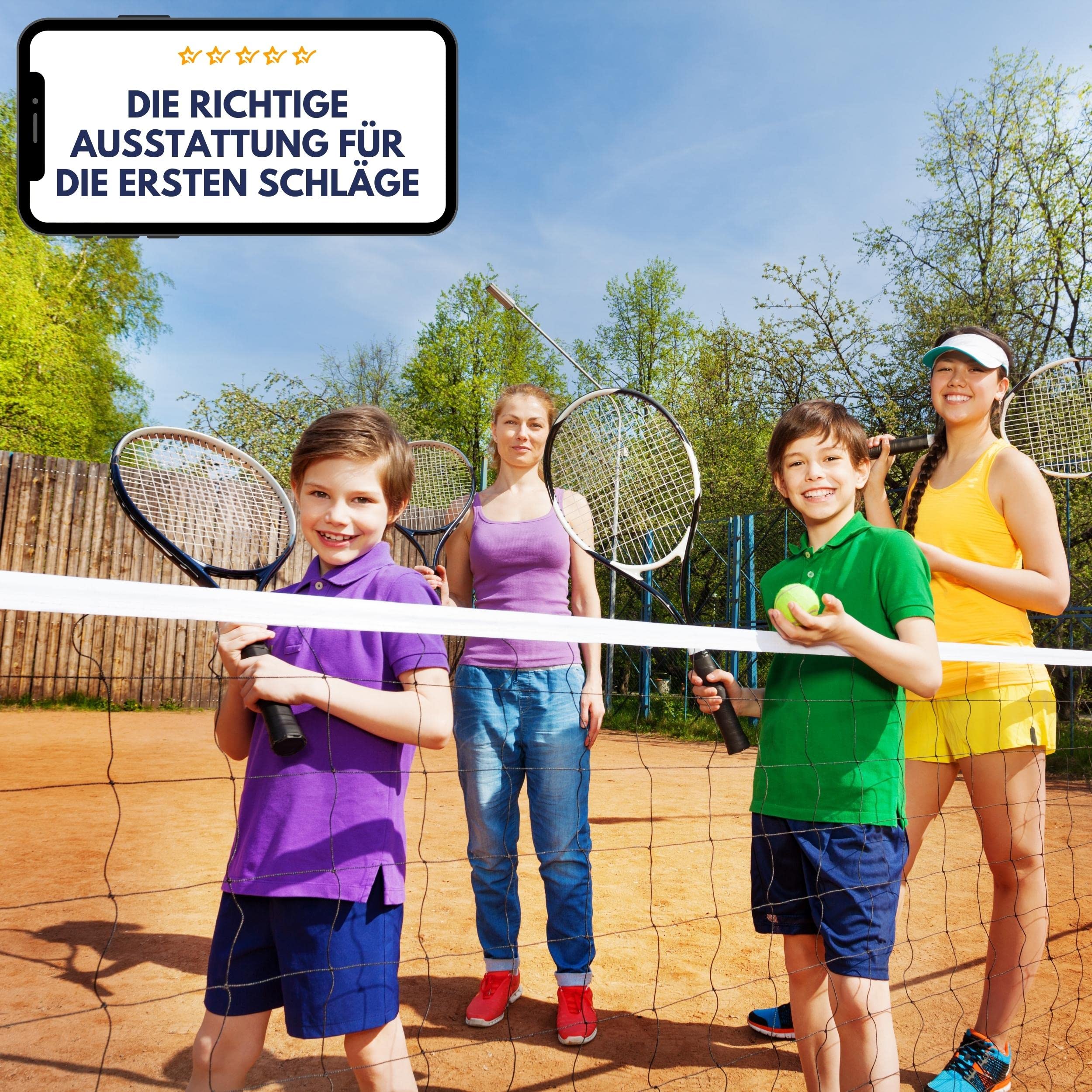 Best Sporting - Racchetta da tennis per principianti XT-Power, 250 g, spessore impugnatura L3, leggera racchetta da tennis in alluminio, ideale per bambini, ragazzi e adulti, inclusa custodia