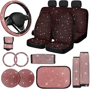 KAFEEK Steering Wheel Cover, Universal 15 Inch, Microfiber Leather, Anti-Slip, O