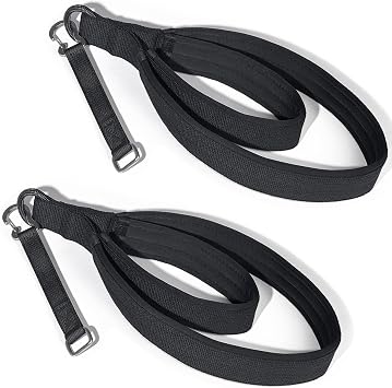 Pilates Loops Compatible with Speediance Smart Home Gym Equipment, Double Loop Pilates Straps for Reformer Machine, Soft Padding, Pilates Accessories with Extension Straps 2PCS