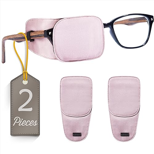 Vista 46 de Astropic Parche de seda para ojos para adultos y niños, gafas para cubrir cualquier ojo, Plástico