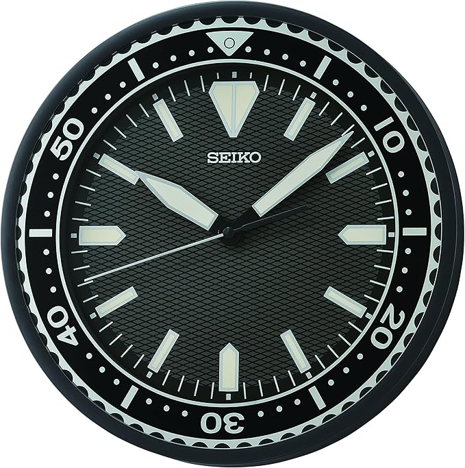 Seiko QXA791K - Reloj de Pared (plástico), Color Negro