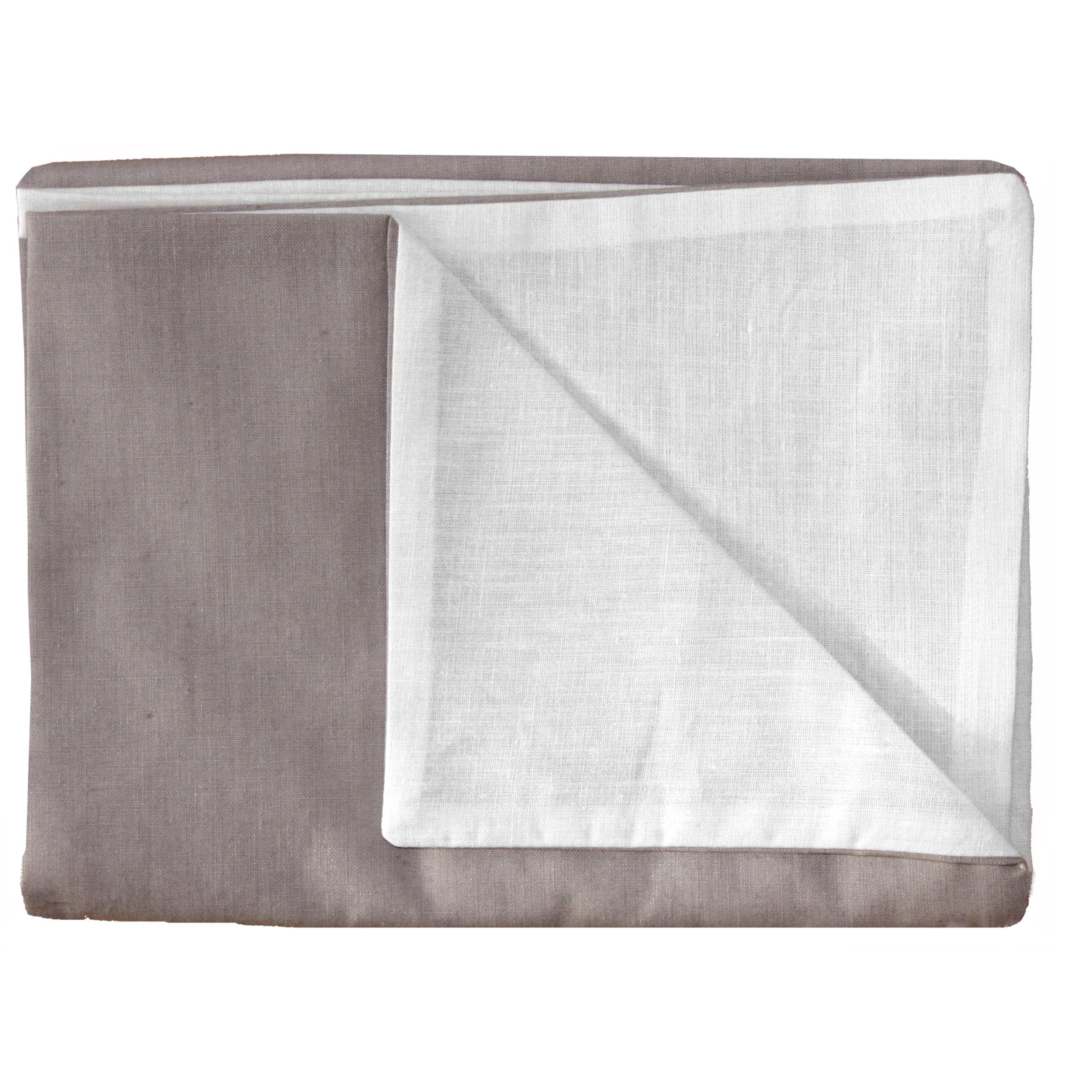 P'tit Basile - Taie d'oreiller 40x60 cm Enfant bébé - 100% Coton Bio certifié - Collection Chouette - Bicolore écru et Marron Taupe - Tissage serré 57 Fils pour lit 60x120 70x140 cm Berceau couffin