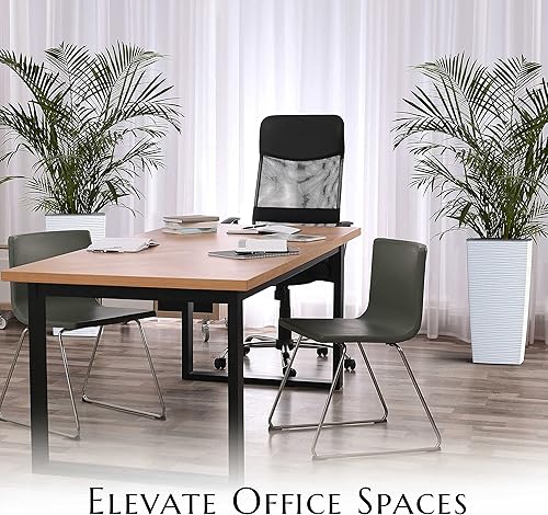 Miniatura 5 de Mueller M-Resin - Macetas altas resistentes para plantas al aire libre, macetas grandes de interior, cajas, árboles, macetas, juego de 2 piezas, 24