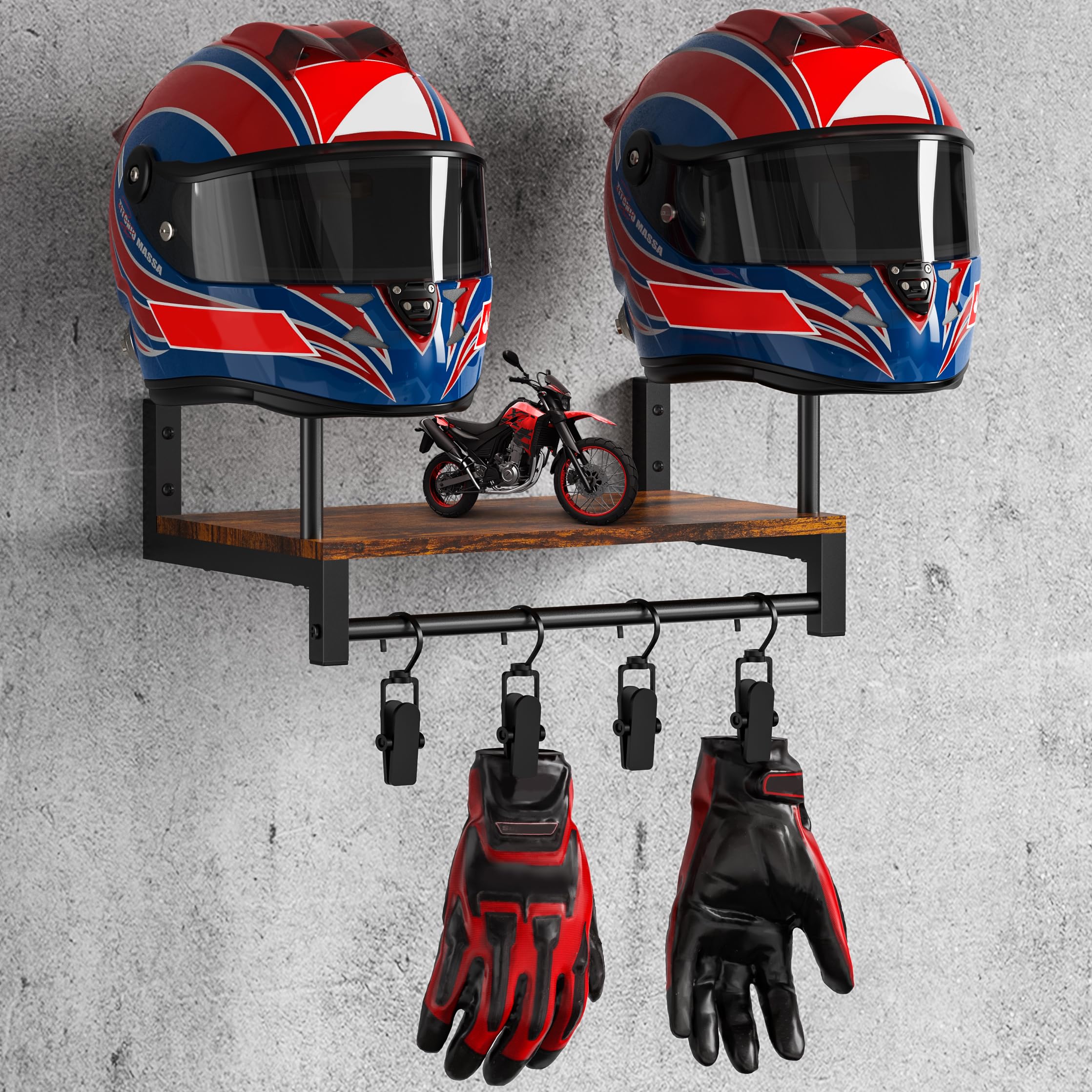 bike helmet storage rack NANAGIFTREE Motorcycle Holder Wall Mount, Solid Wood and Metal Helmet with 4 Glove Clips, Motorcycle Accessories Gear Organizer for Entryway or Garage, Brown : Tools & Home Improvement Mountain Trike Stability Combined TRAVEL SMART with a Size:Youth (Ages 8 to 12)