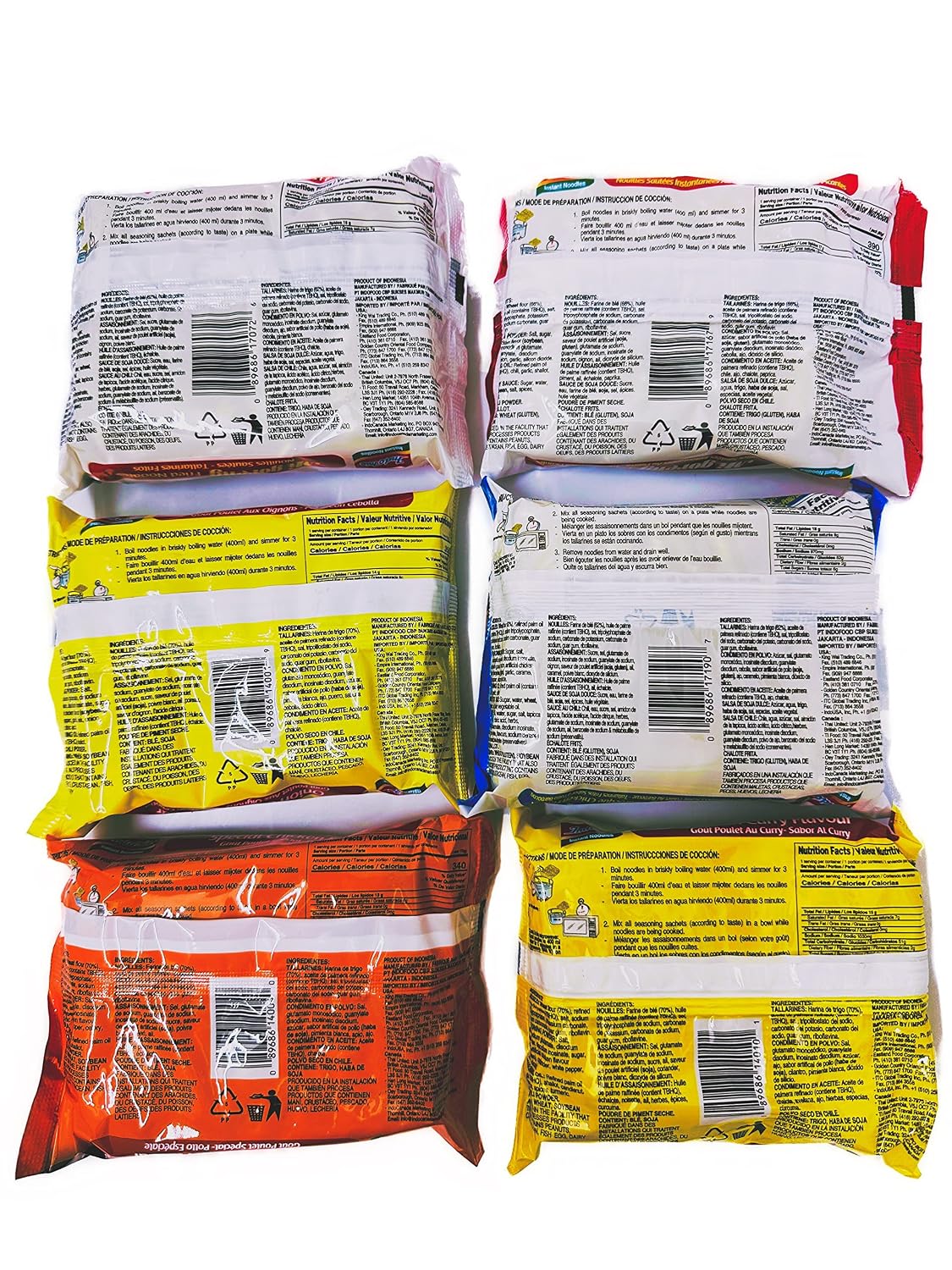 Indomie Variety Pack 1 Case (30 Bags)