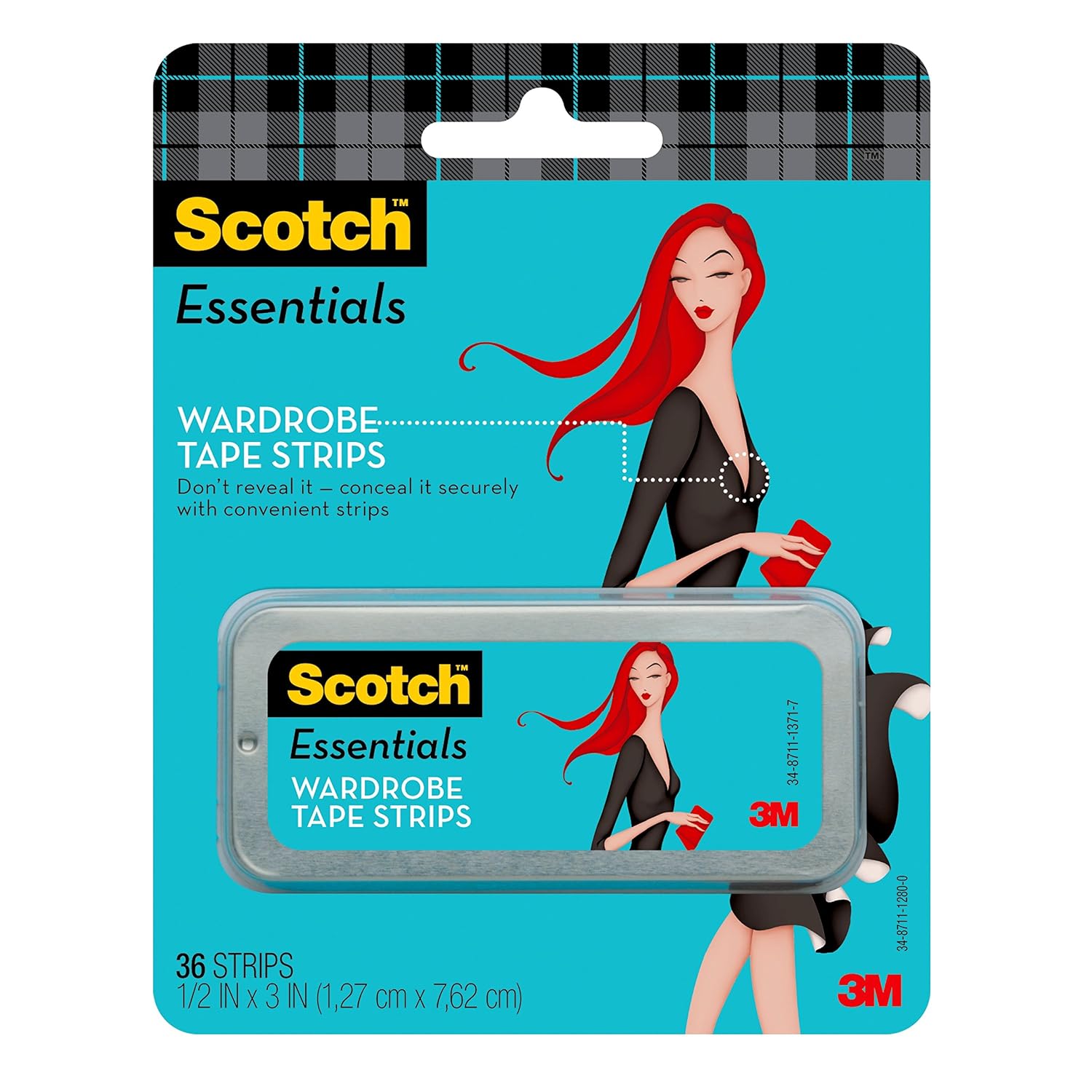 Scotch Essentials Wardrobe Tape Strips, 36 Strips (W-101-A)