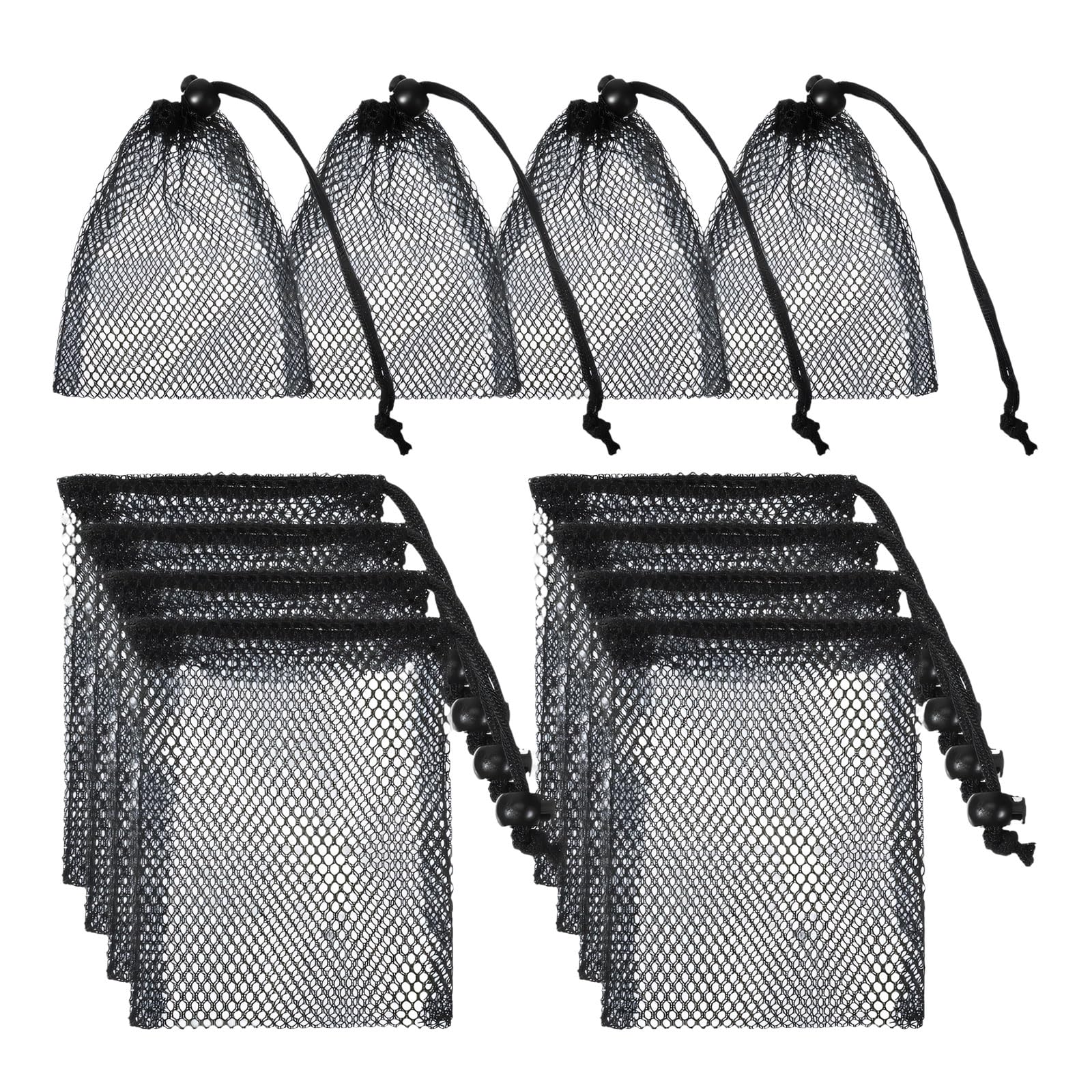 HENYGEN 10PCS Small Secure Fastener Polyester Pouches Compact Collapsing Carriers for Residence Work Trips Small Planner Bags