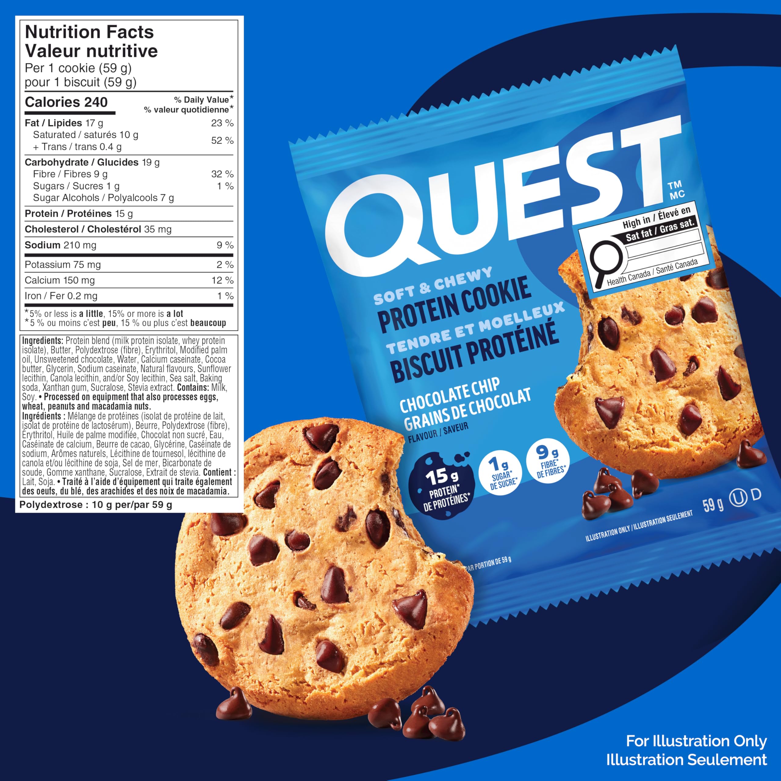 Quest Nutrition Chocolate Chip Protein Cookie