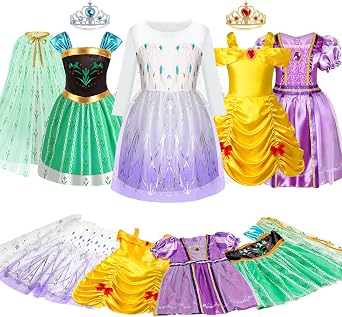 Princess Dress up Clothes for Girls Princess Dresses Costumes for Girls 3-6