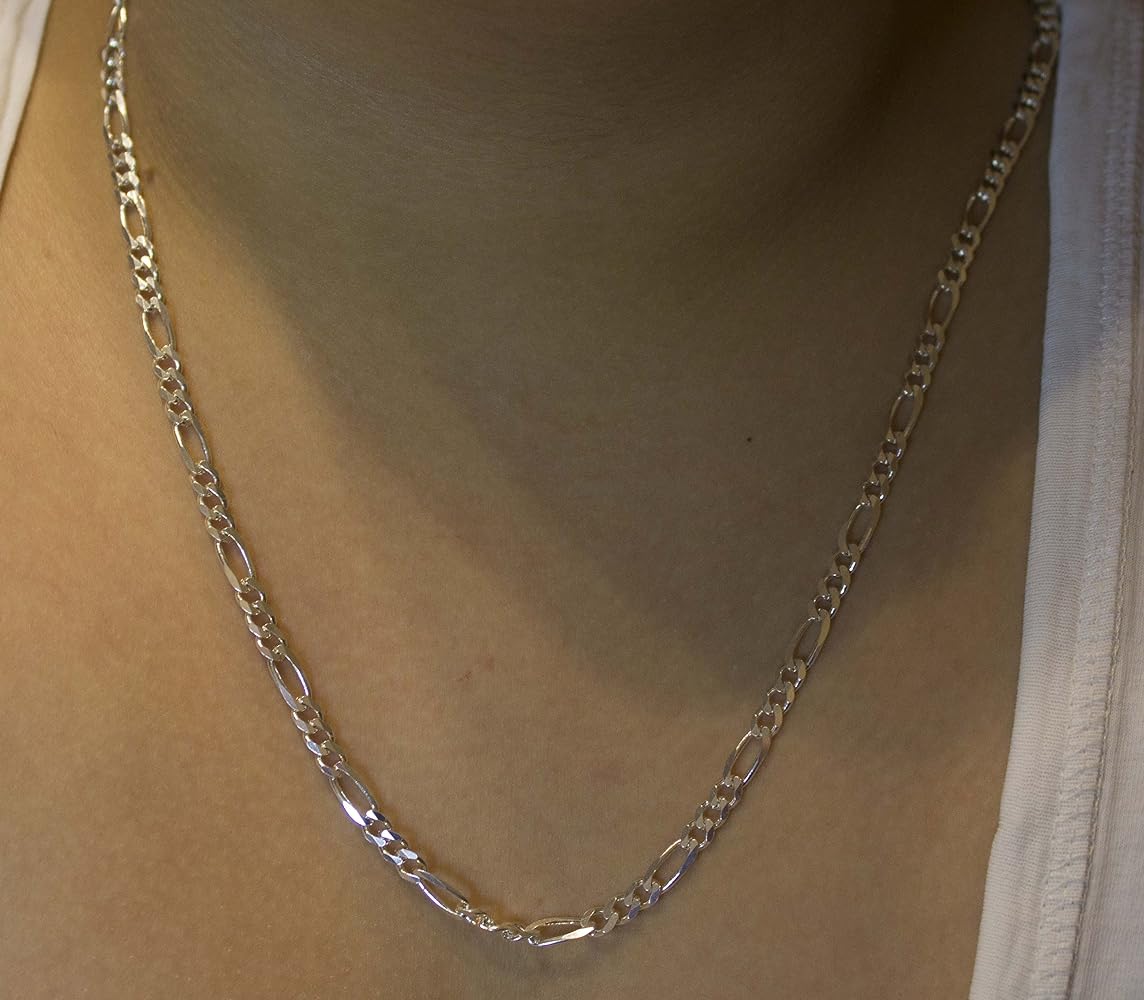 Handmade Men's 925 Sterling Silver Chain - Byzantine Design
