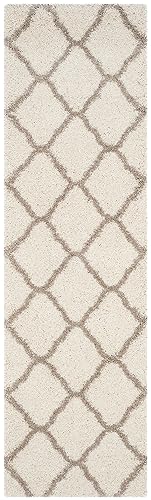 Hudson Shag Collection Runner Rug - 2'3" x 6', Ivory