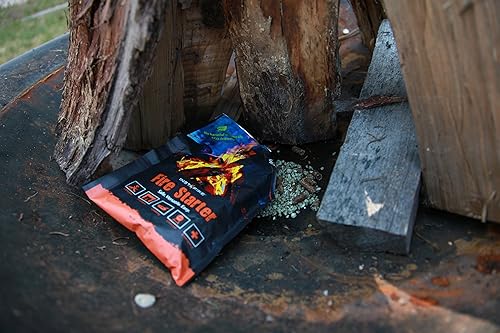 Miniatura 6 de InstaFire, granos para prender fuego, natural, ecológico, prenda fuego en cualquier clima,4paquetes por envase, premiado como el iniciador de fuego