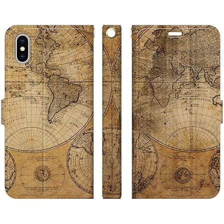 Amazon Co Jp Ruuu Iphone12 Iphone12pro 兼用 手帳型 スマートフォン Iphoneケース カバー ヴィンテージmap A アンティーク 地図 世界地図 地球儀 トレジャー マップ 海賊 家電 カメラ