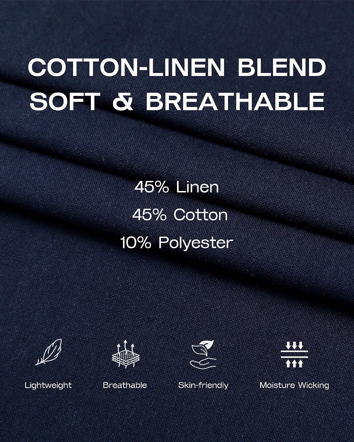 Bsubseach Women Linen Cotton Palazzo Pants Wide Leg Casual Elastic Waist Drawstring Flowy Loose Pants Work Pants with Pockets