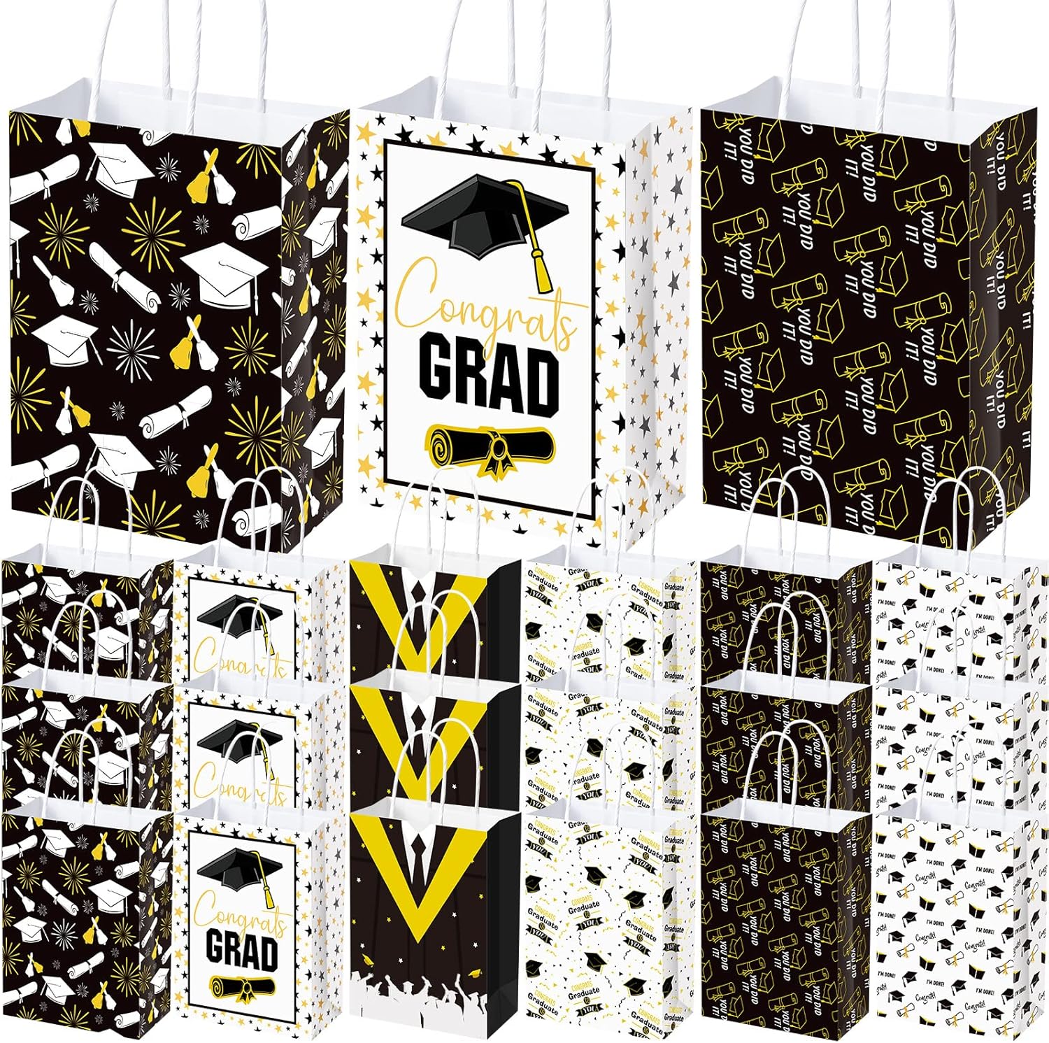 60 Pcs Preschool Graduation Gift Bags for Kids Graduation