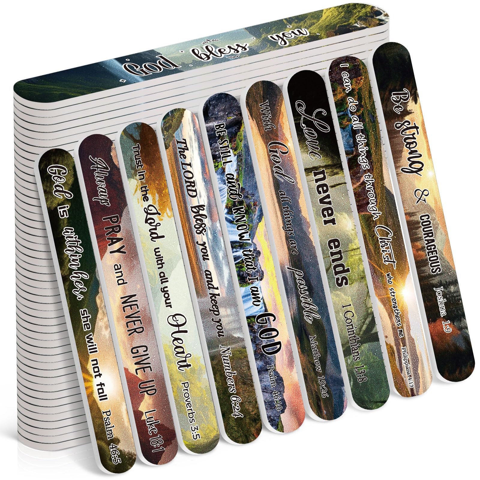 Snapklik.com : 50 Pack Christian Gifts For Women Faith Scripture Nail ...