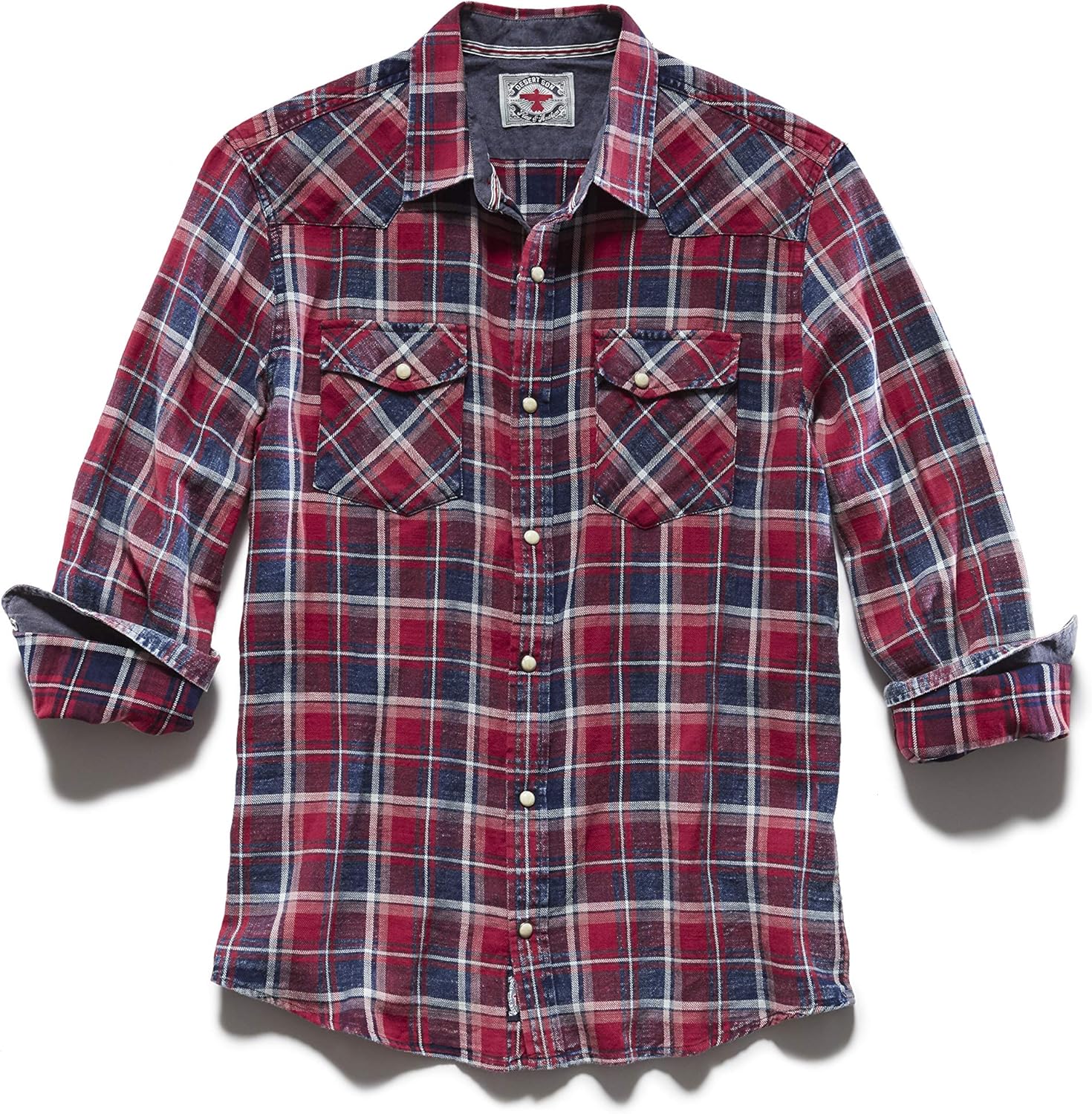 Flag & Anthem x Desert Son Men’s Long Sleeve Western Snap Button Shirt