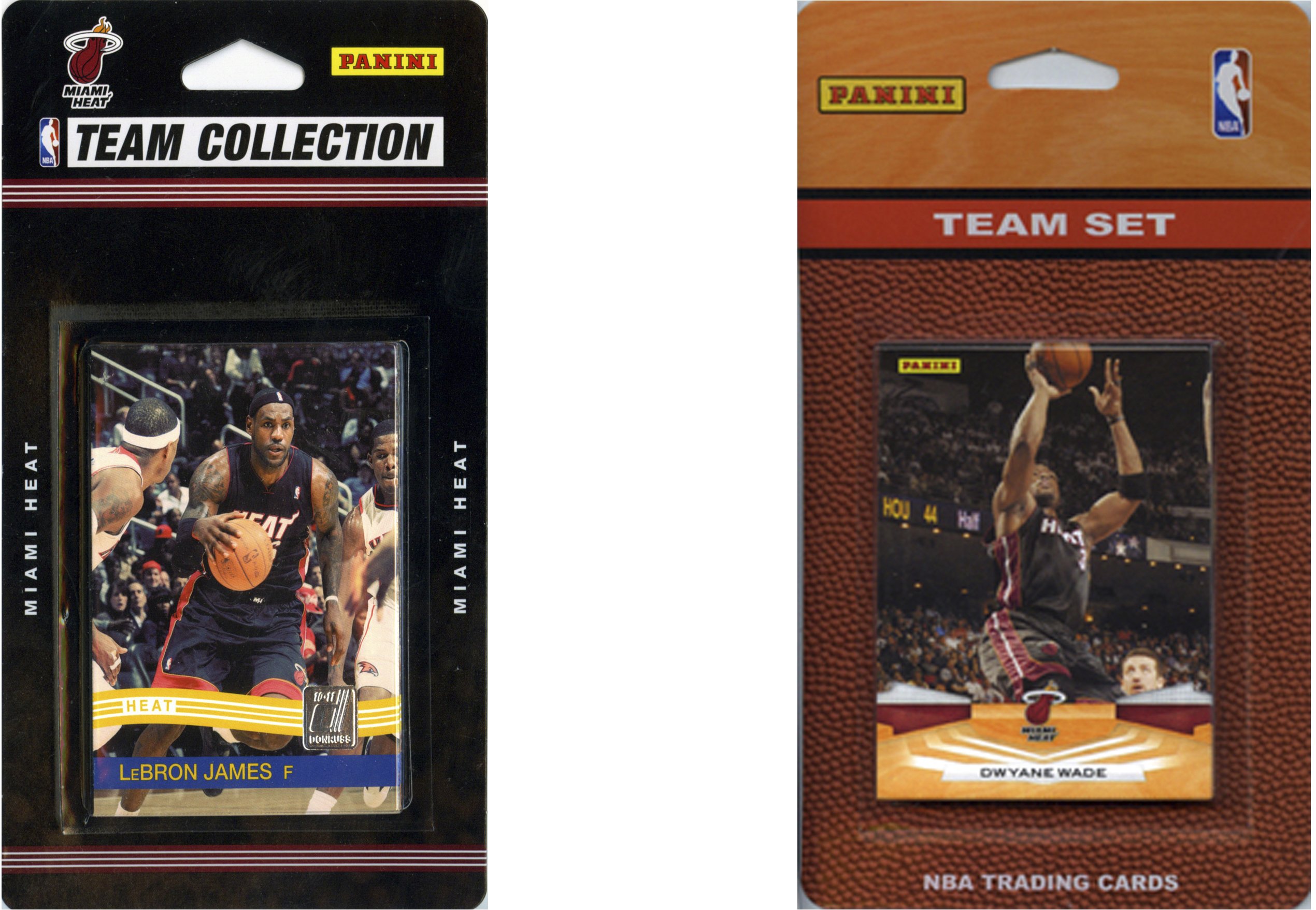 NBA Miami Heat 2 Different Licensed Trading Card Team Sets
