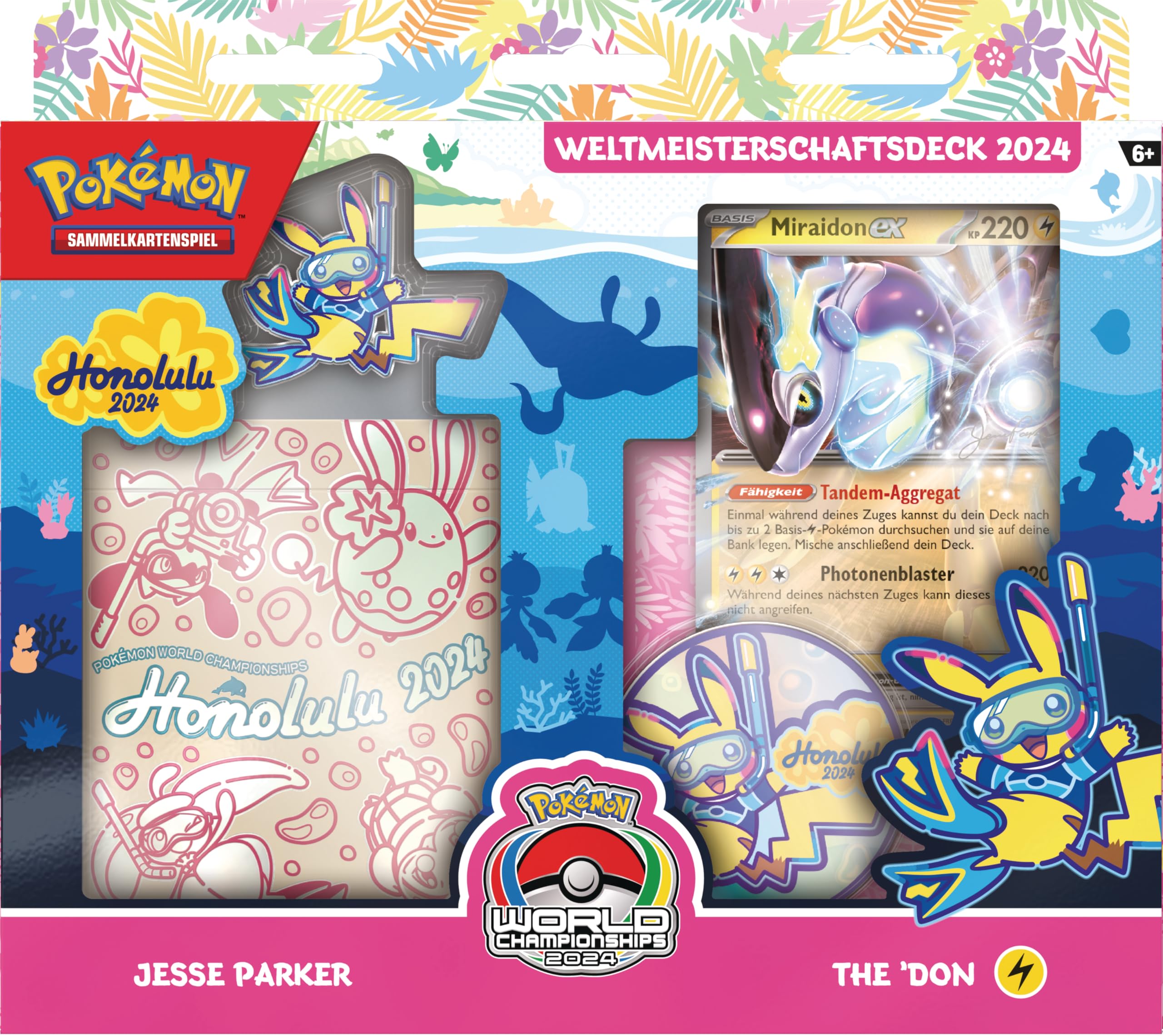 Pokémon-Sammelkartenspiel: Weltmeisterschaftsdeck 2024 - Jesse Parker - The ’Don (1 vollständiges Deck mit 60 Karten & Zubehör) – Ansicht 2