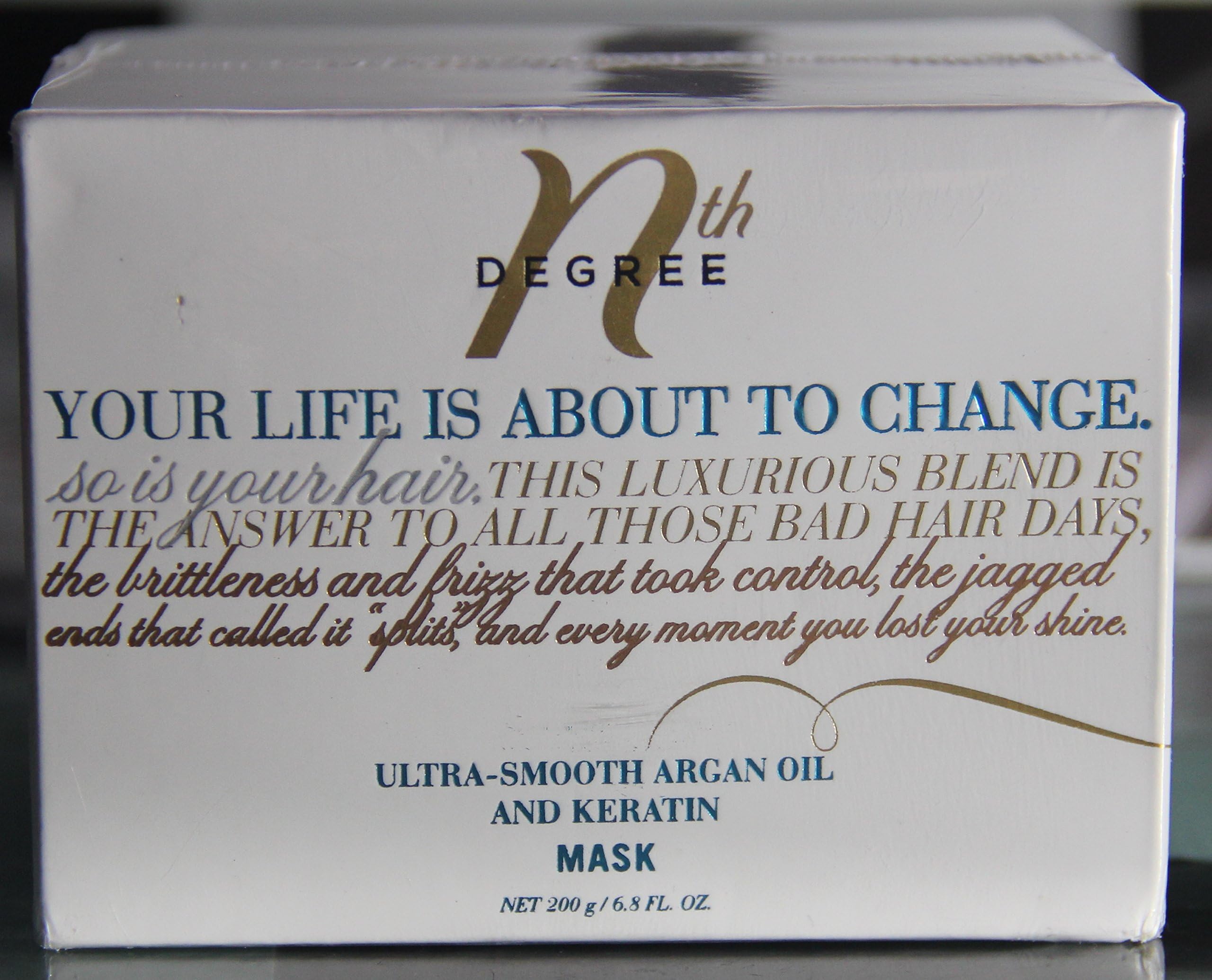 Nth Degree Your Life Is About to Change Ultra Smooth Argan Oil and Keratin Mask 6.8 Fl Oz.