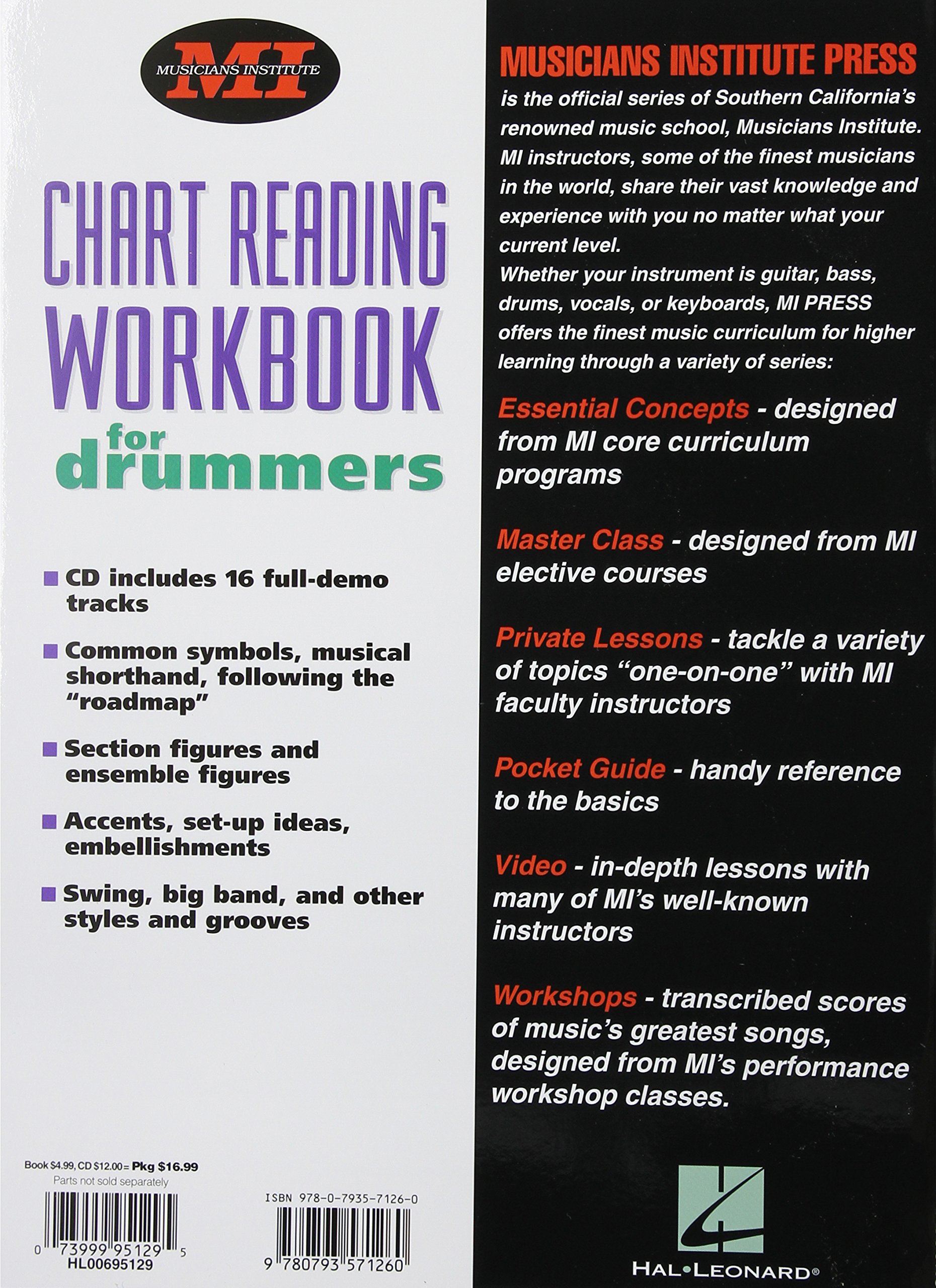 Chart Reading Workbook for Drummers + CD