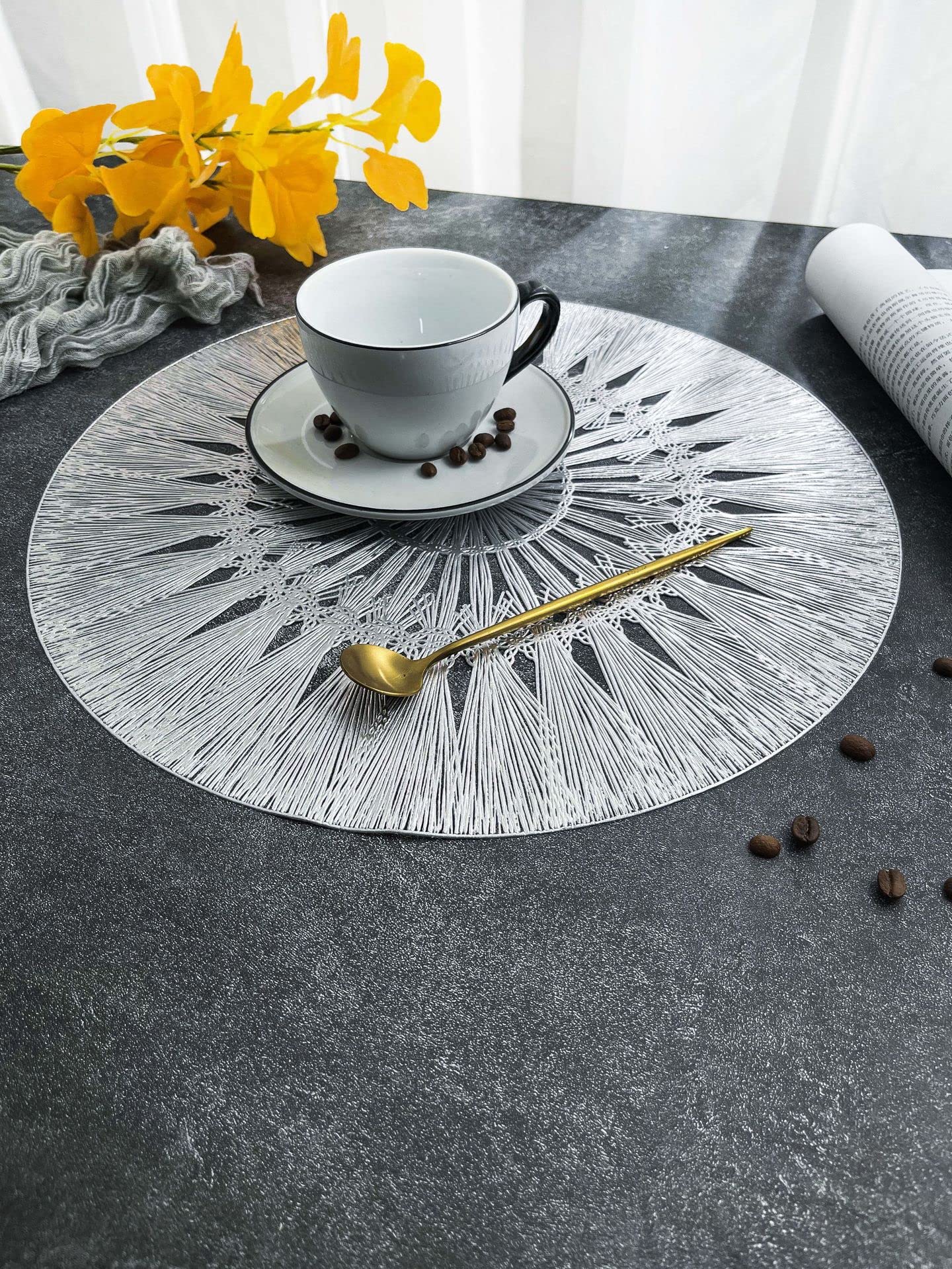 Lot De 4 Sets De Table En PVC, Antidérapants Et Lavables, Résistants à