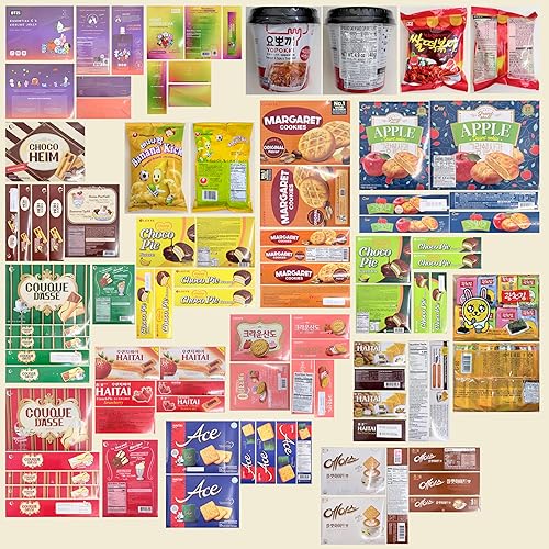 Miniatura 4 de Korean Snack Box 38 Count - Variety of Individually Wrapped Korean Snacks with Chips, Sweets and Tteokbokki for Kids, Children, College Students and