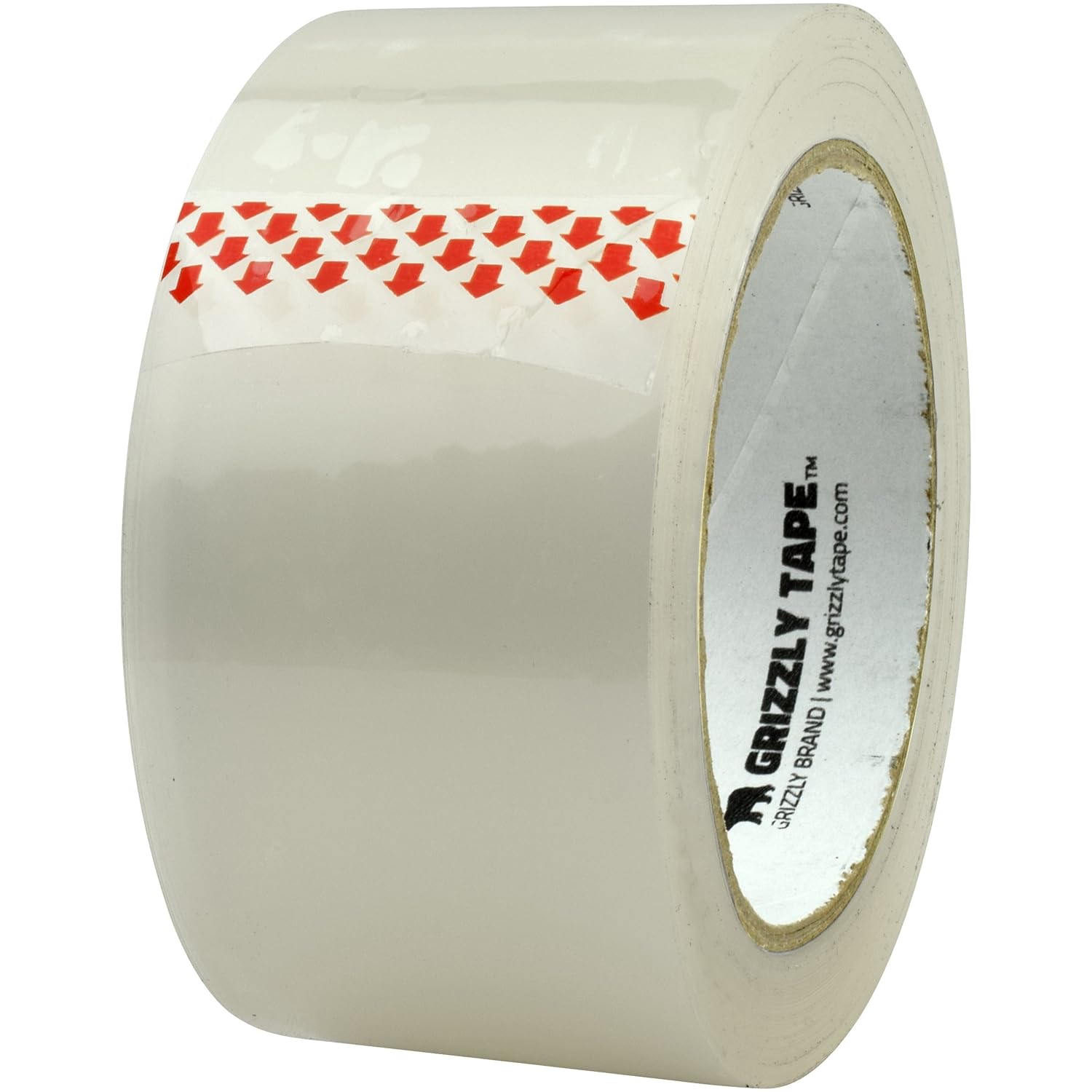 Grizzly Power Clear Packing Tape (36 Rolls) | Heavy Duty Packing Tape (2 Inch x 65 Yards), 3 Inch Core | 2.8mil Thick Strong Adhesive for Moving Boxes, Shipping Cartons, Office Use, Storage & Wrapping