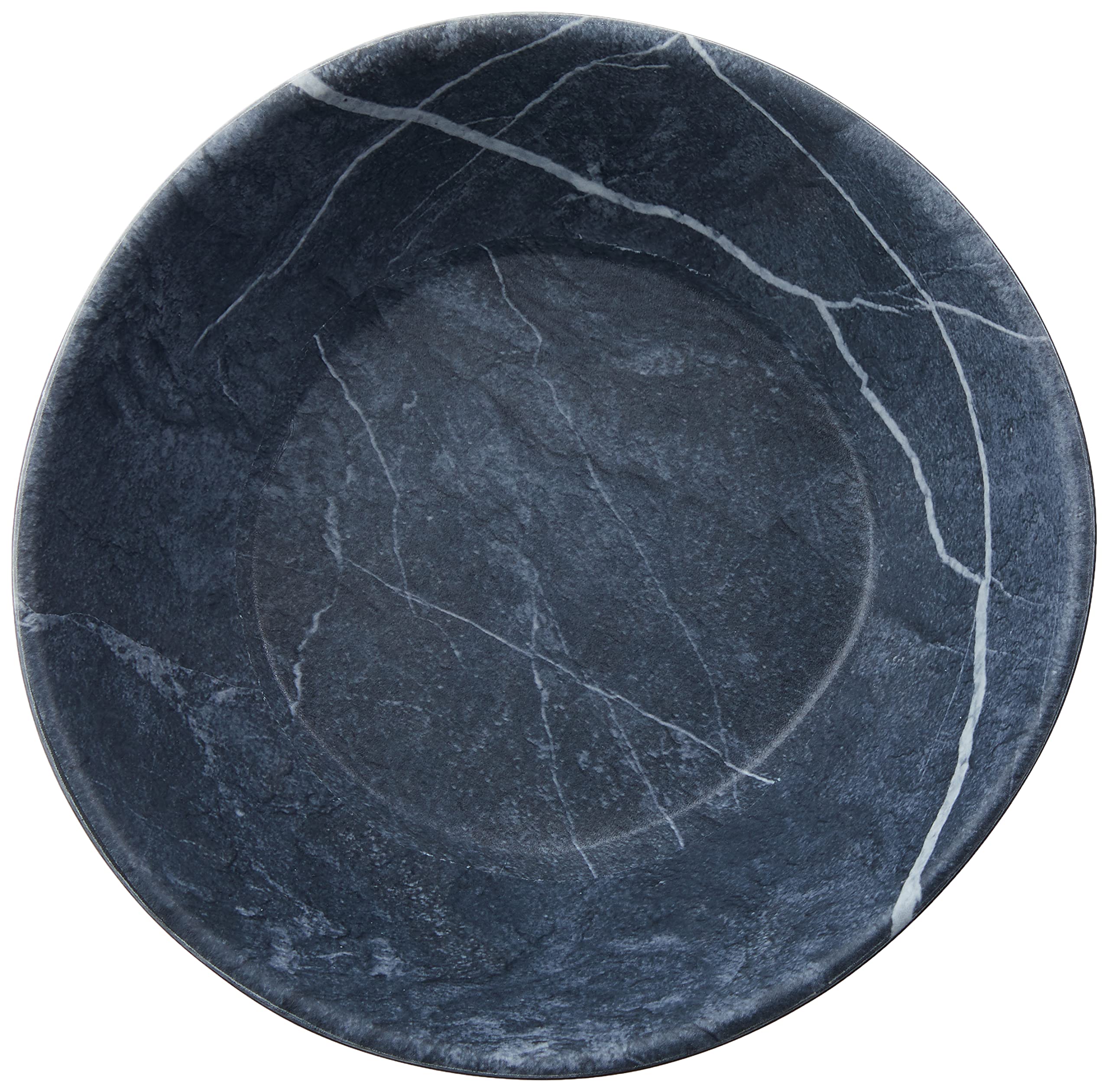 Carlisle FoodService Products Ridge Reusable Plastic Bowl for Home and Restaurant, Melamine, 22 Ounces, Soapstone, (Pack of 12)