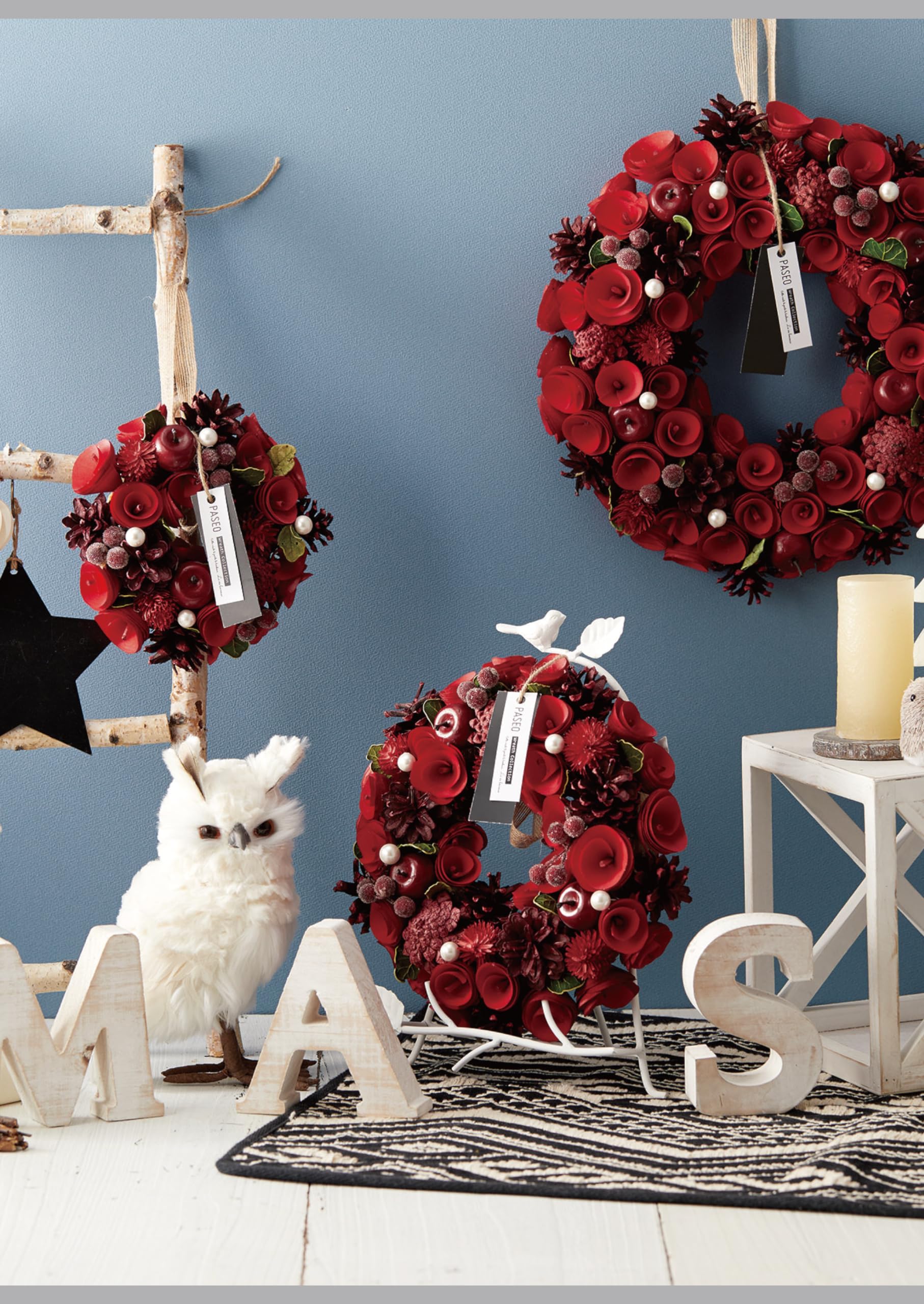 Waltheru0026Co リース オーナメント 金色の花 クリスマス 楽天市場