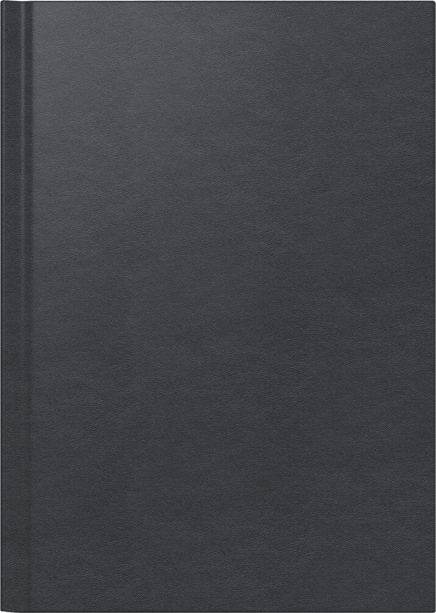 BRUNNEN Buchkalender Mod. 795 '26 | A5, Leder, schwarz