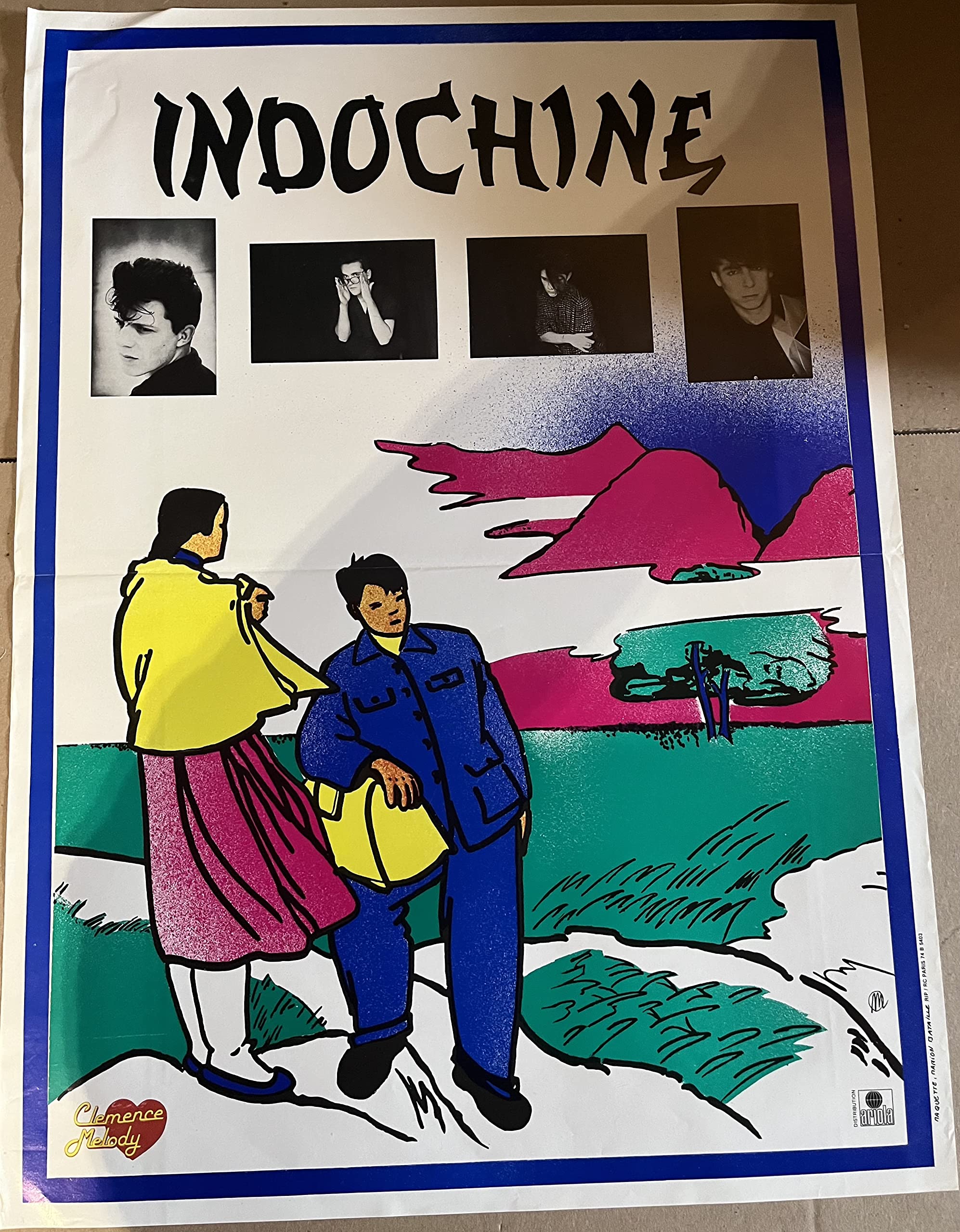 Générique Indocina- Poster da concerto, 40 x 60 cm