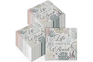 Elegant Coastal Paper Napkins for Your Beach-Themed Celebrations